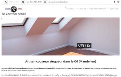 Site web les couvreurs